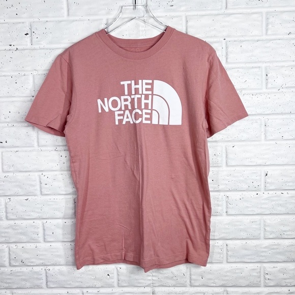 THE NORTH FACE Men’s dusty rose pink short sleeve tee shirt - Picture 1 of 4